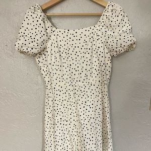 Cute off the shoulder polka dot dress